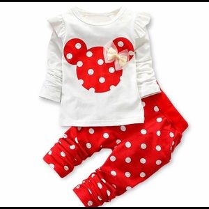 Red Polka Dot Pant Set